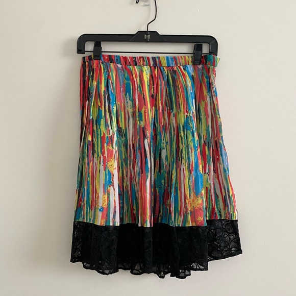 Prabal Gurung Pleated Skirt in Nolita Print - Picture 2 of 7